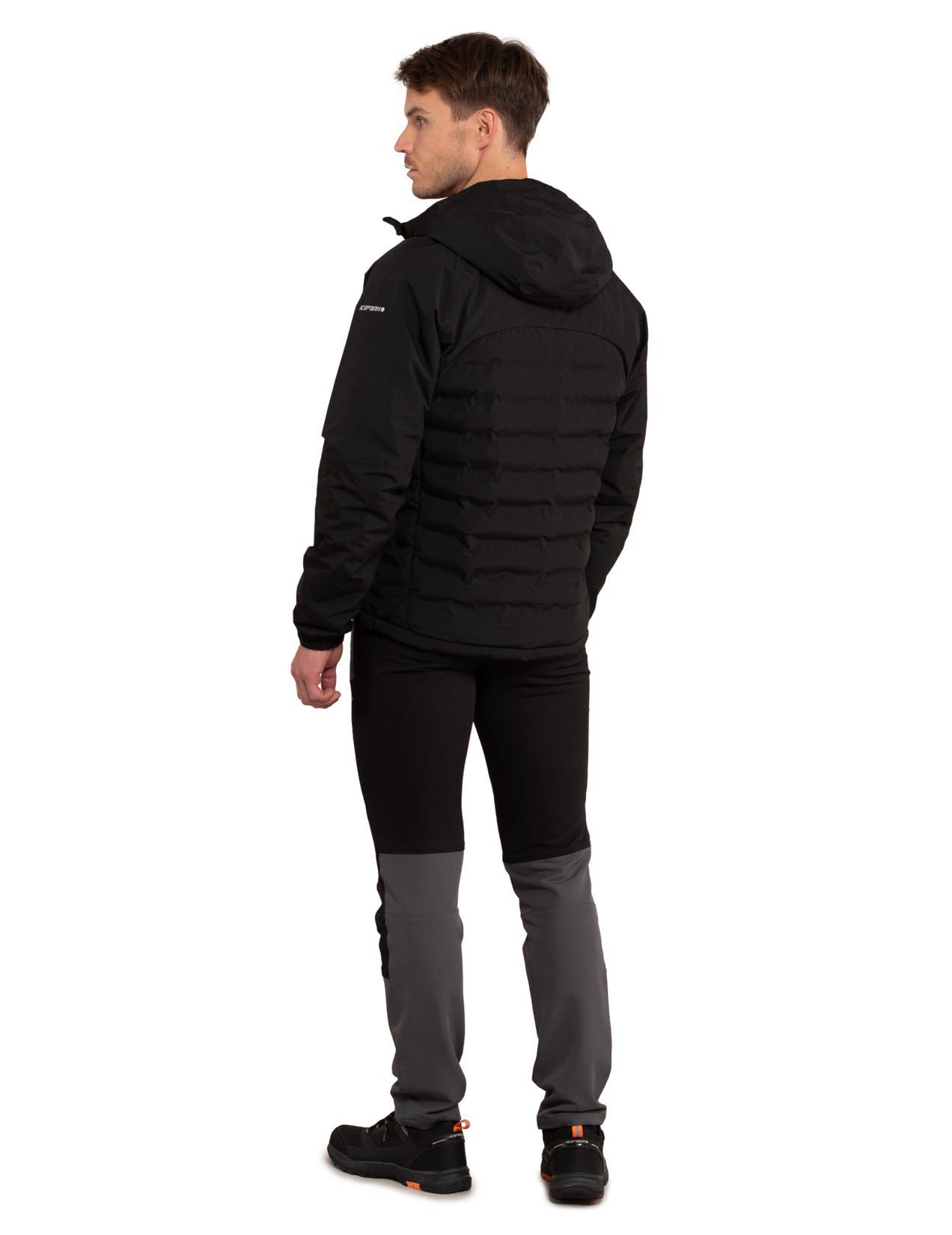 Black Men Icepeak Barwick Wadded Winter Jacket | USA-XYN578324