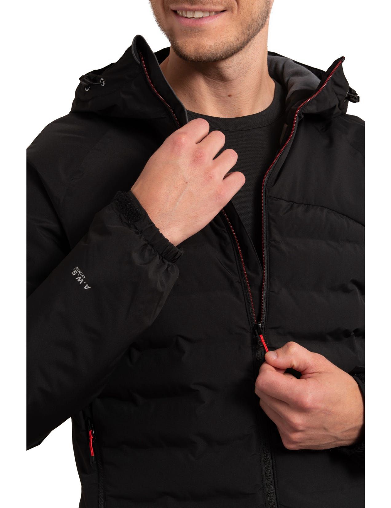 Black Men Icepeak Barwick Wadded Winter Jacket | USA-XYN578324