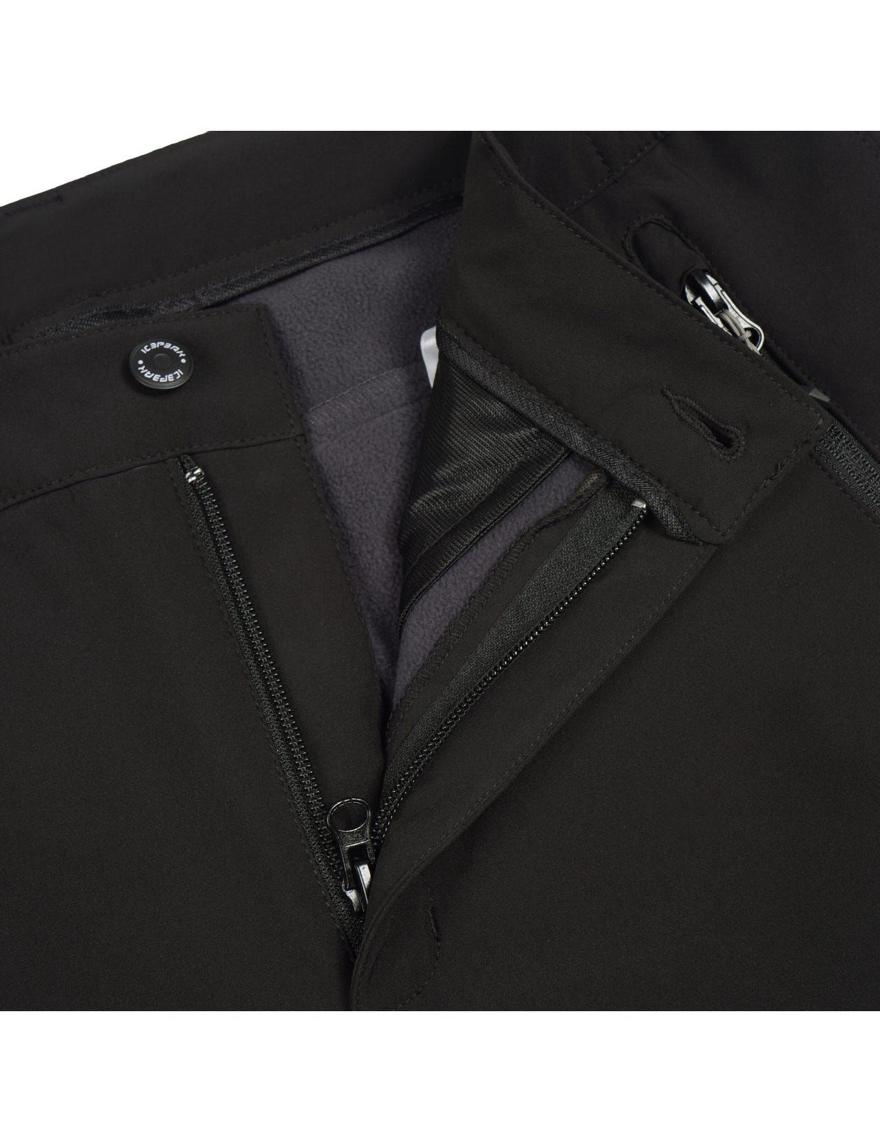 Black Men Icepeak Bouton Softshell Pants | USA-KIN062813