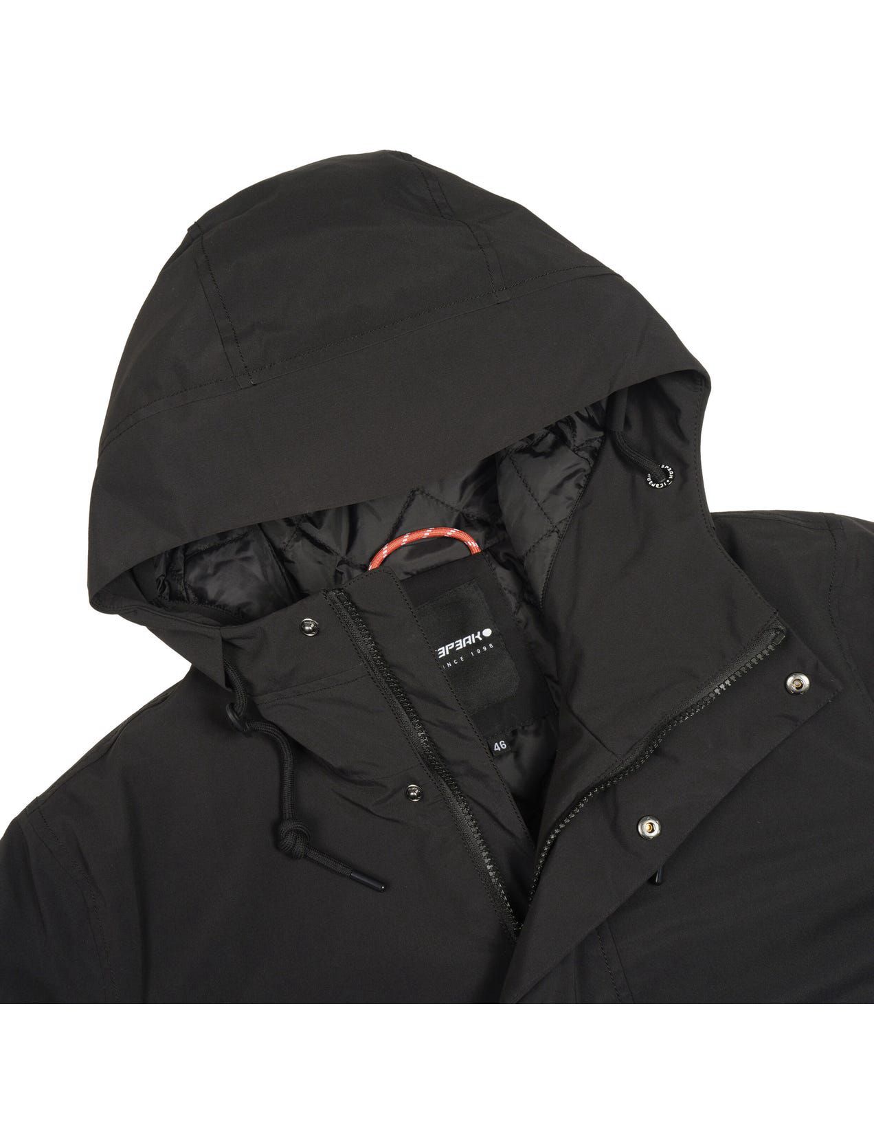 Black Men Icepeak Vincent Parka | USA-ACX769483