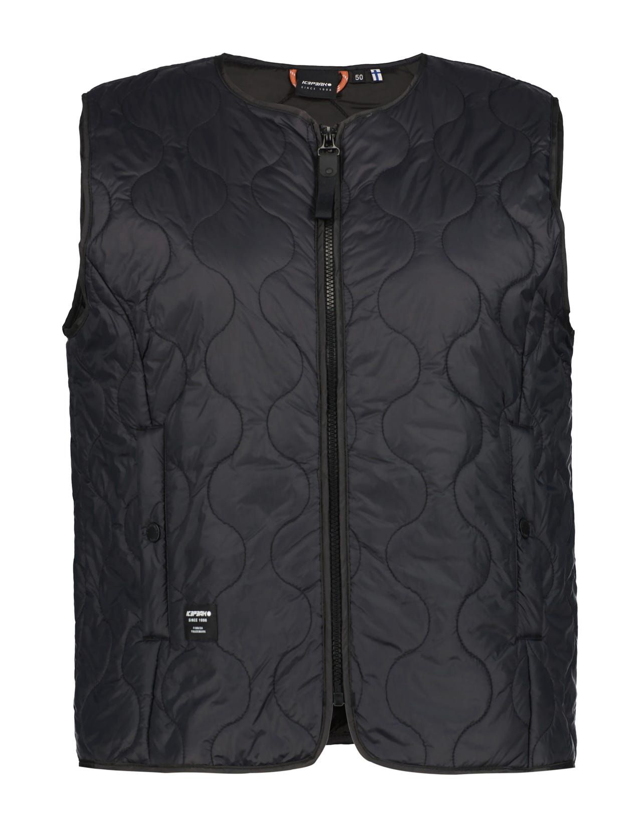 Black Women Icepeak Adat Wadded Vest | USA-MVZ412308