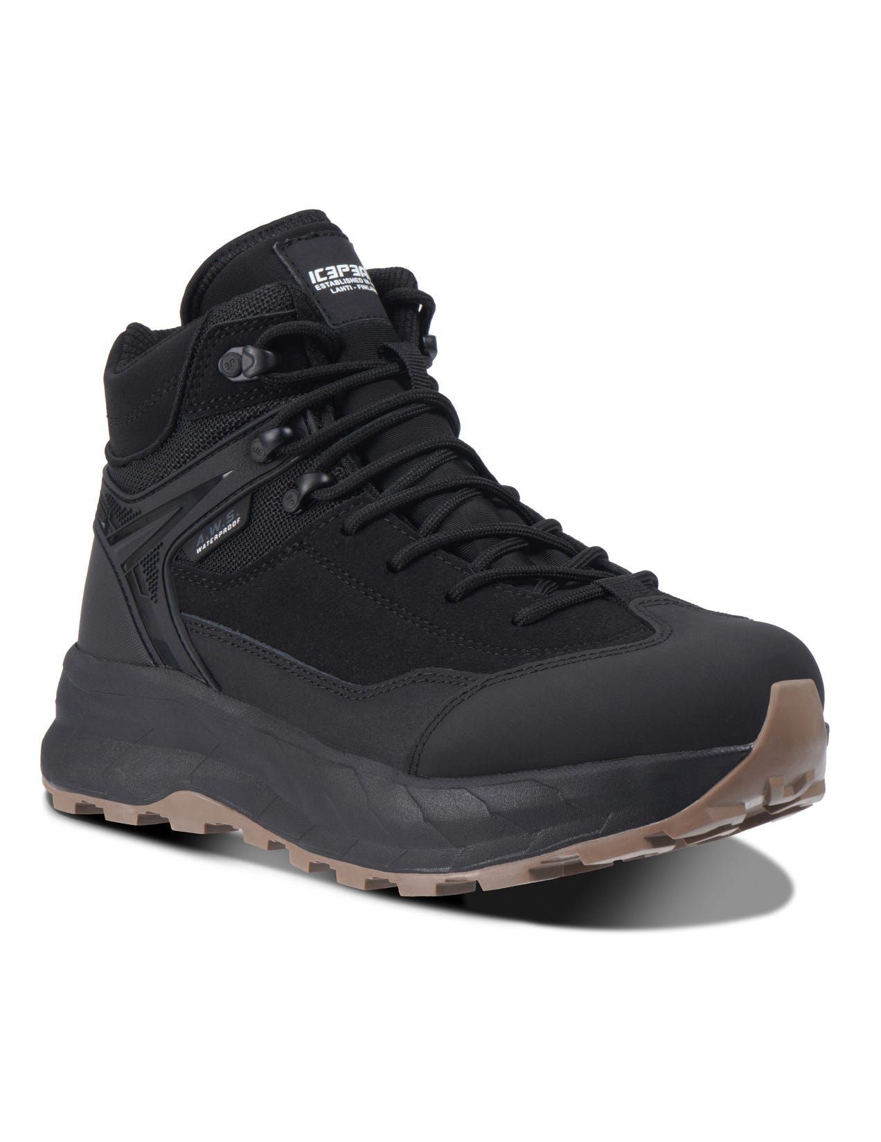 Black Women Icepeak Akaa Mid-cut Hiking Boots | USA-ZGX742863