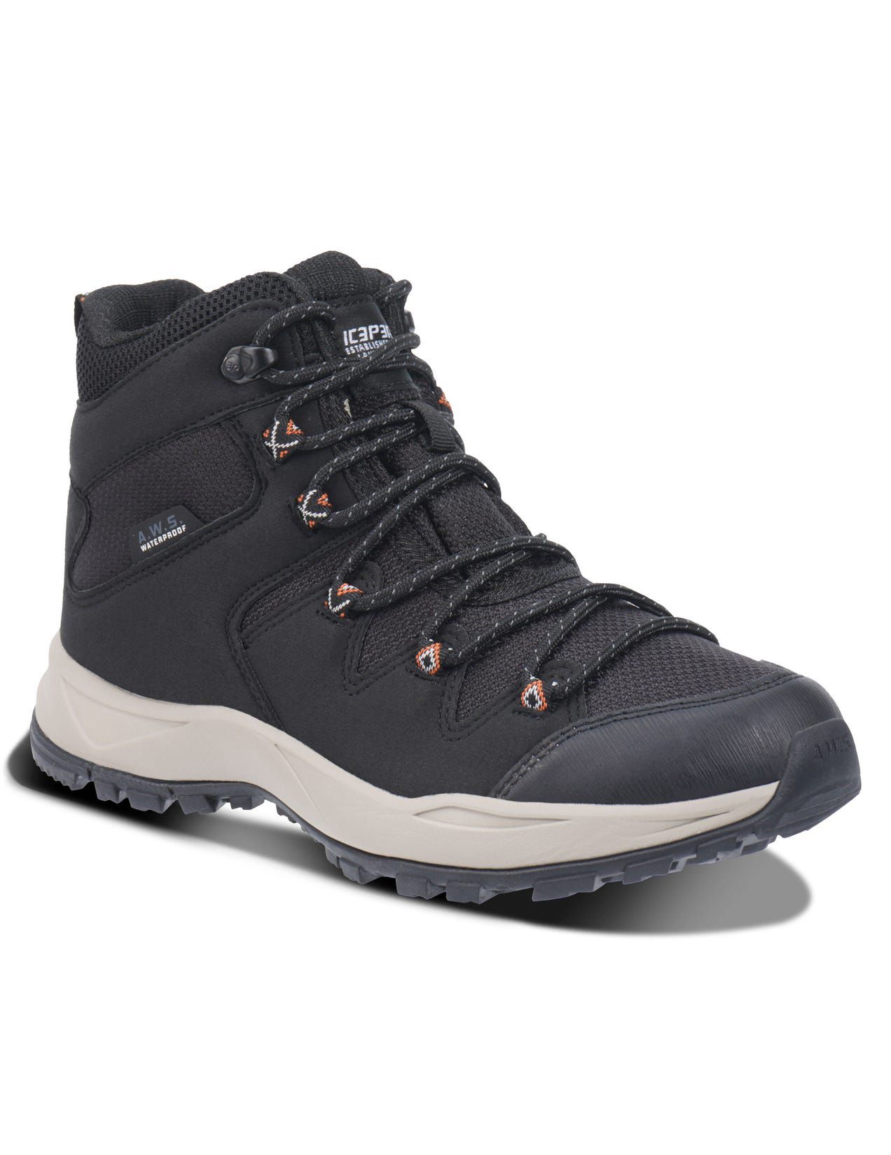 Black Women Icepeak Ansio Mid-cut Hiking Boots | USA-FSZ481309