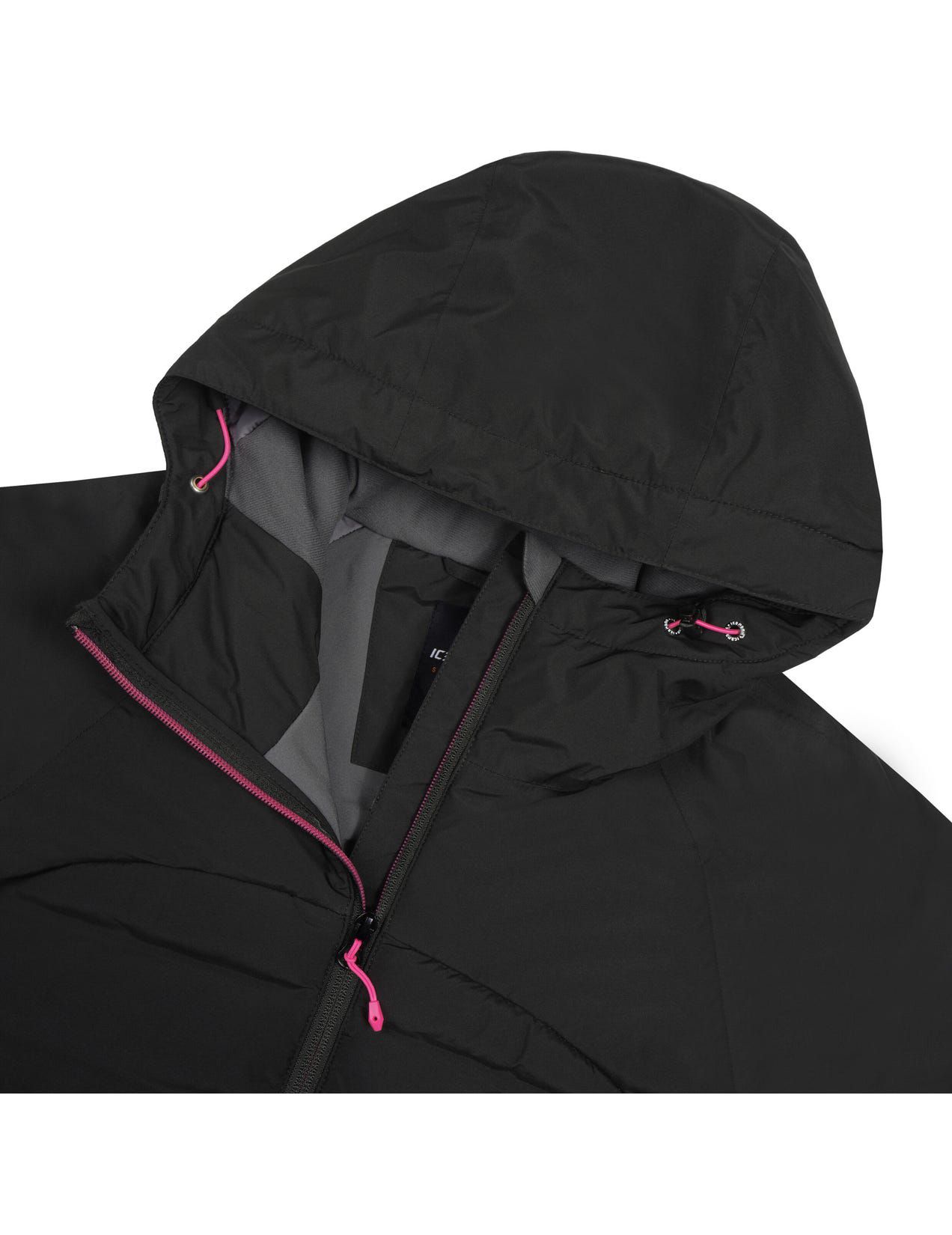 Black Women Icepeak Barton Wadded Winter Jacket | USA-QGO930265