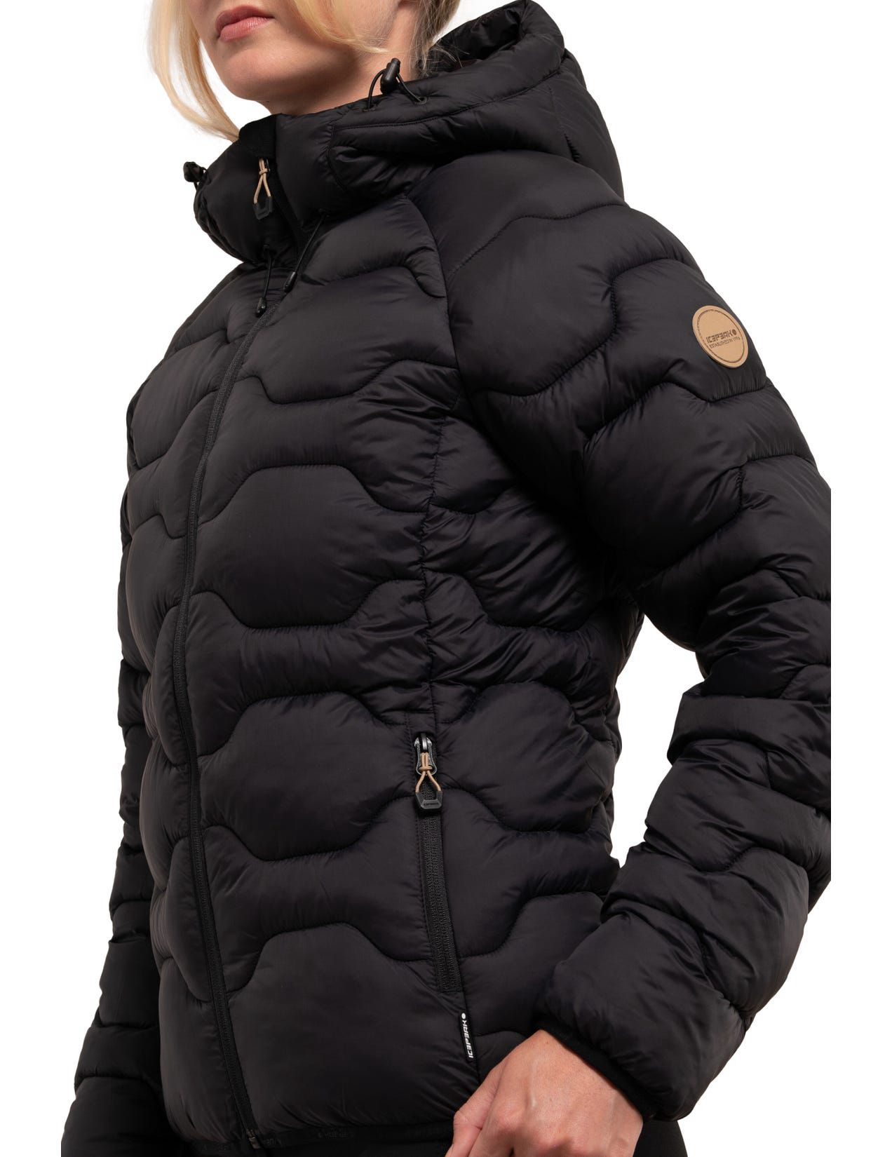 Black Women Icepeak Blackey Winter Jacket | USA-BCF460317