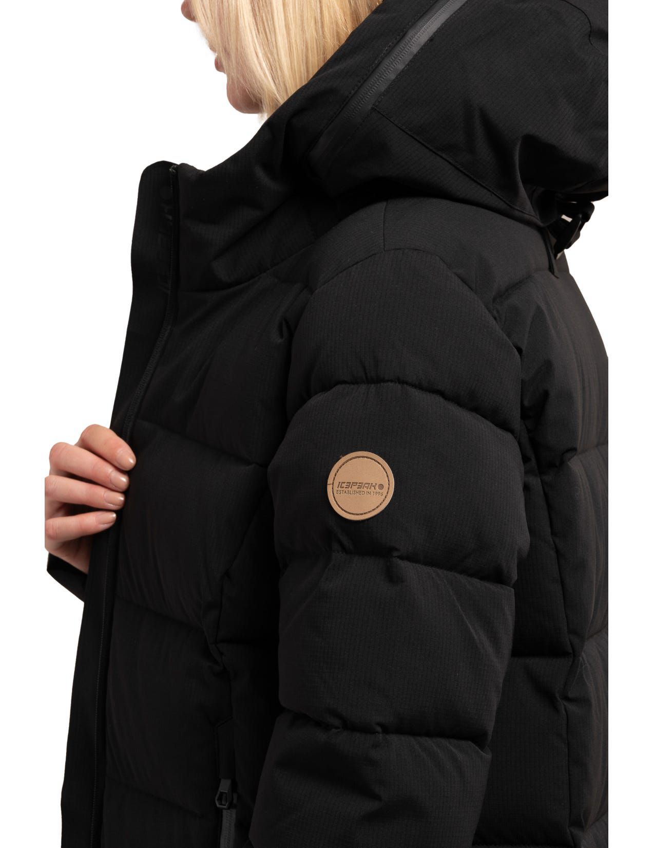 Black Women Icepeak Brilon Coat | USA-KUL692804