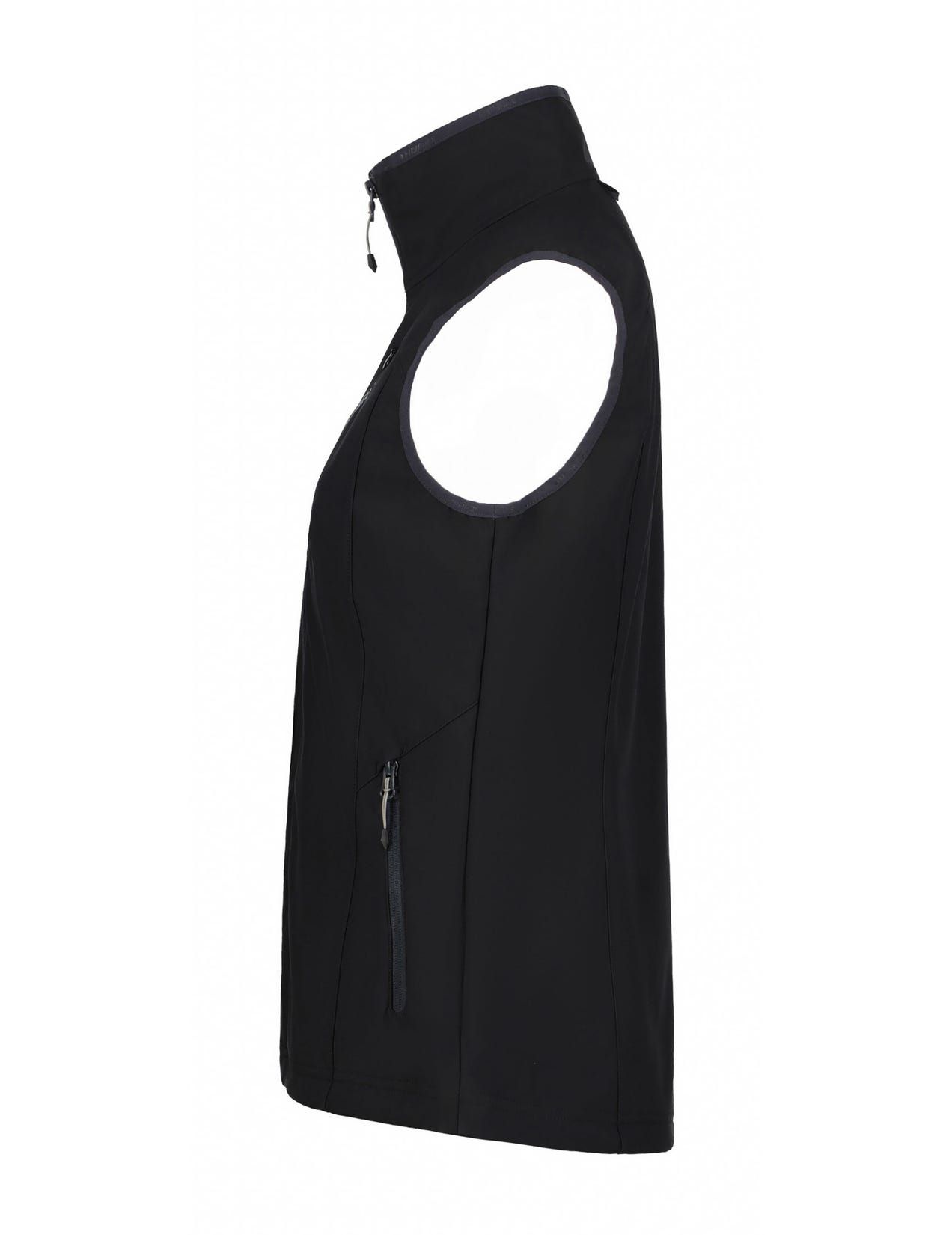 Black Women Icepeak Brush Vest | USA-VNM607493