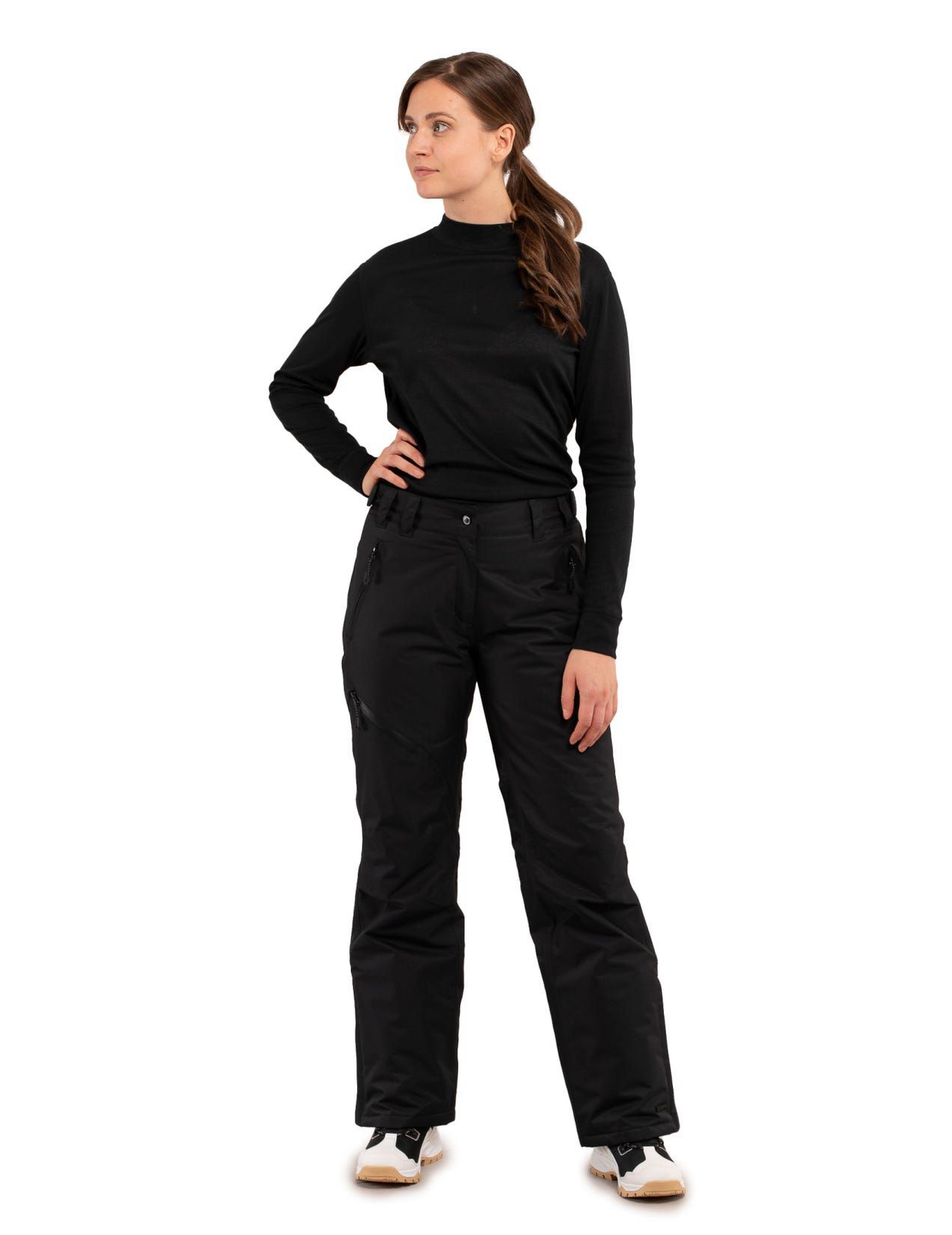 Black Women Icepeak Curlew Ski Pants | USA-BOC391267