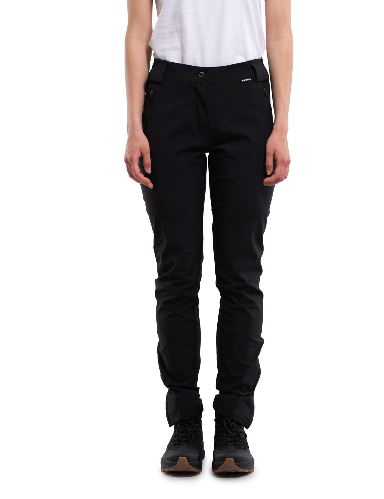 Black Women Icepeak Doral Hybrid Pants | USA-QPH251693