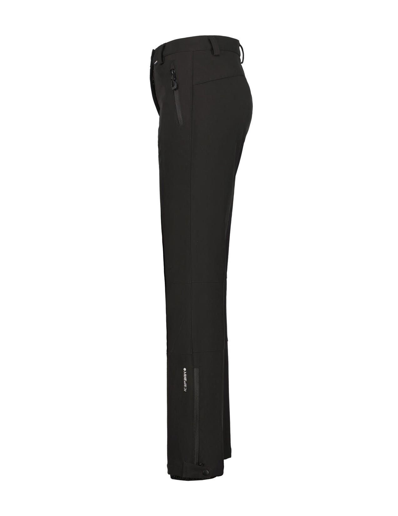 Black Women Icepeak Frechen Softshell Ski Pants | USA-EOK253678