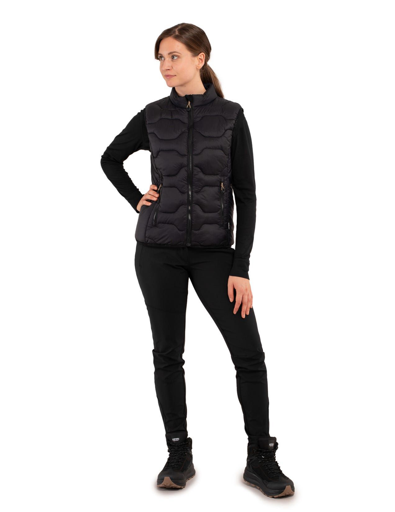 Black Women Icepeak Merritt Vest | USA-UHA396524