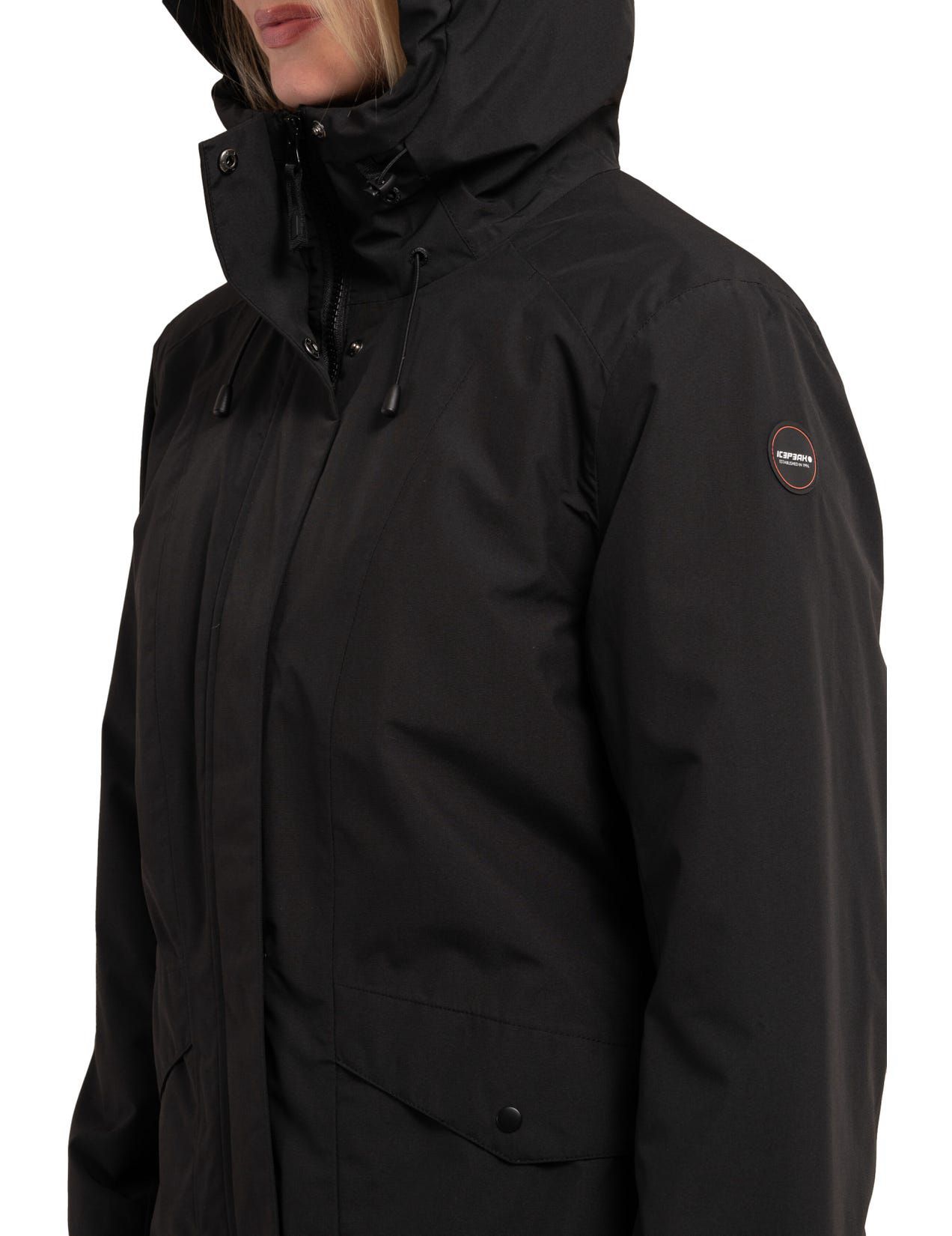 Black Women Icepeak Pageland Parka | USA-BFU928307