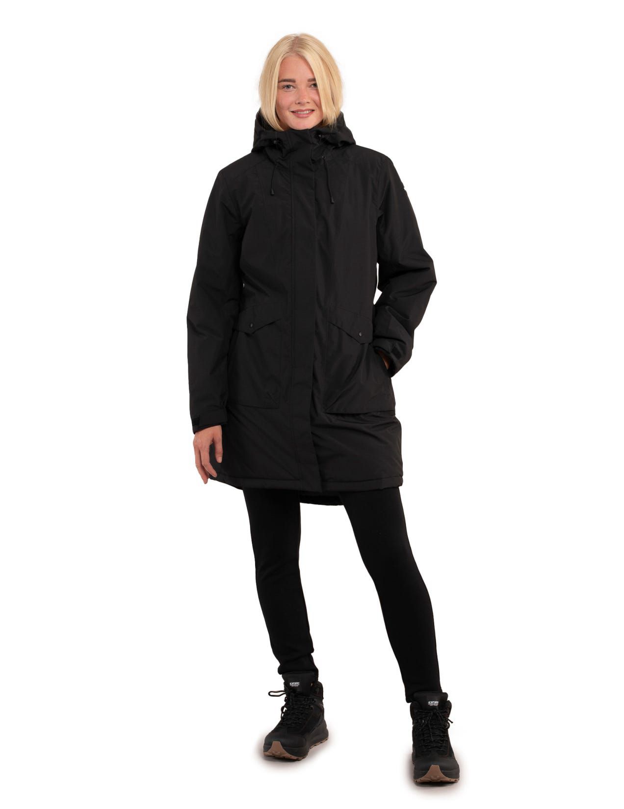 Black Women Icepeak Pageland Parka | USA-BFU928307