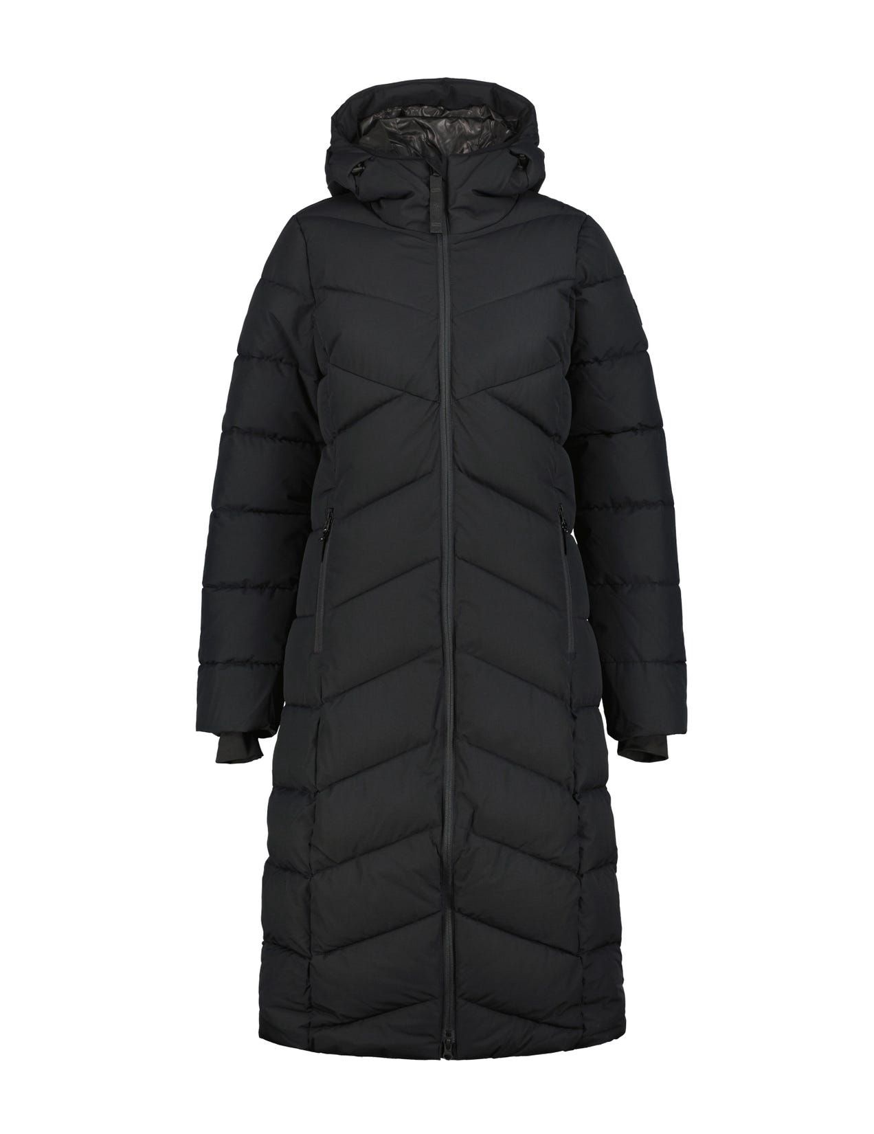 Black Women Icepeak Partridge Coat | USA-XCM398261