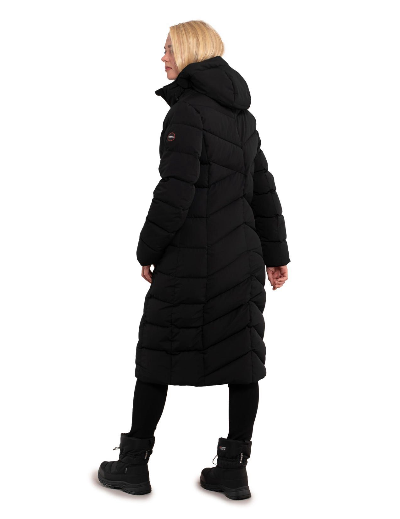 Black Women Icepeak Partridge Coat | USA-XCM398261