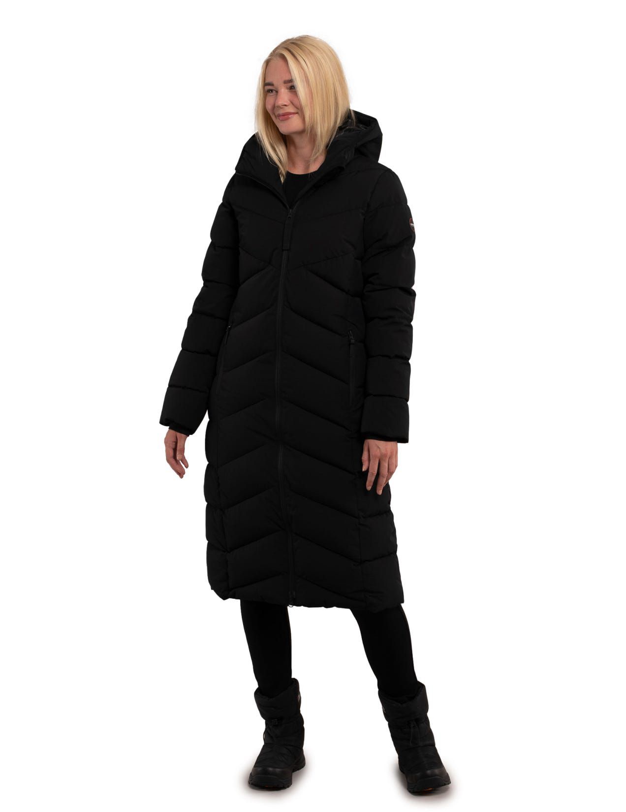 Black Women Icepeak Partridge Coat | USA-XCM398261