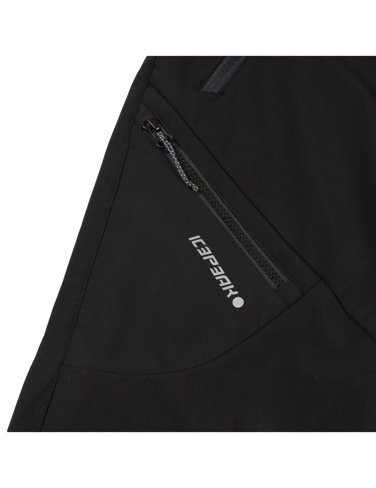 Black Women Icepeak Pinneberg Softshell Pants | USA-YCO098712