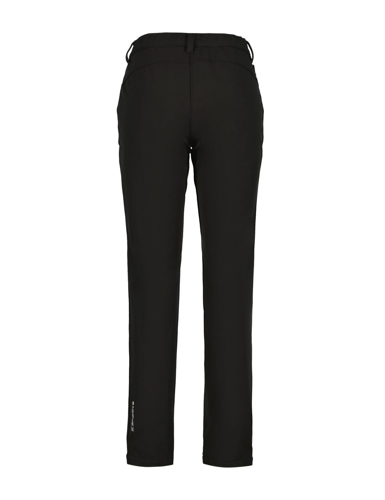 Black Women Icepeak Pompell Softshell Pants | USA-LBG268195