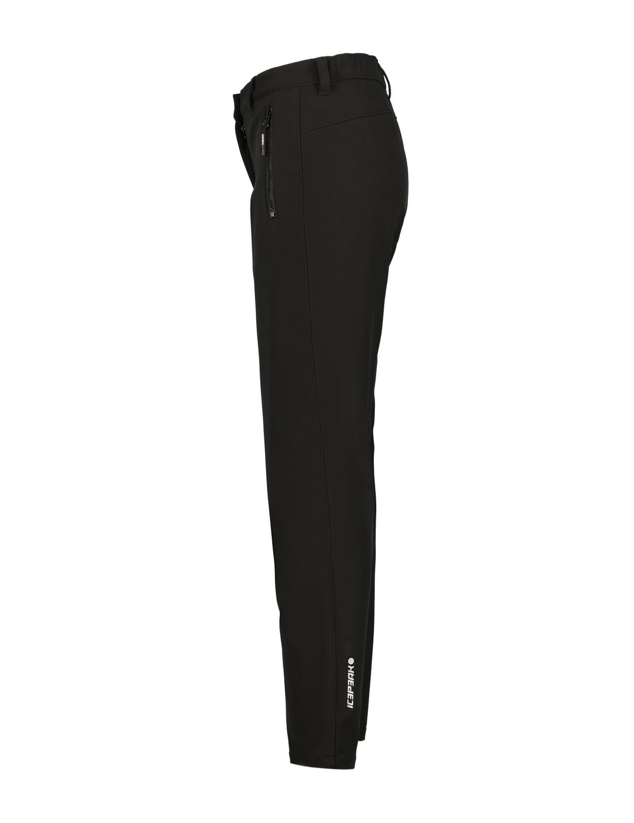 Black Women Icepeak Pompell Softshell Pants | USA-LBG268195