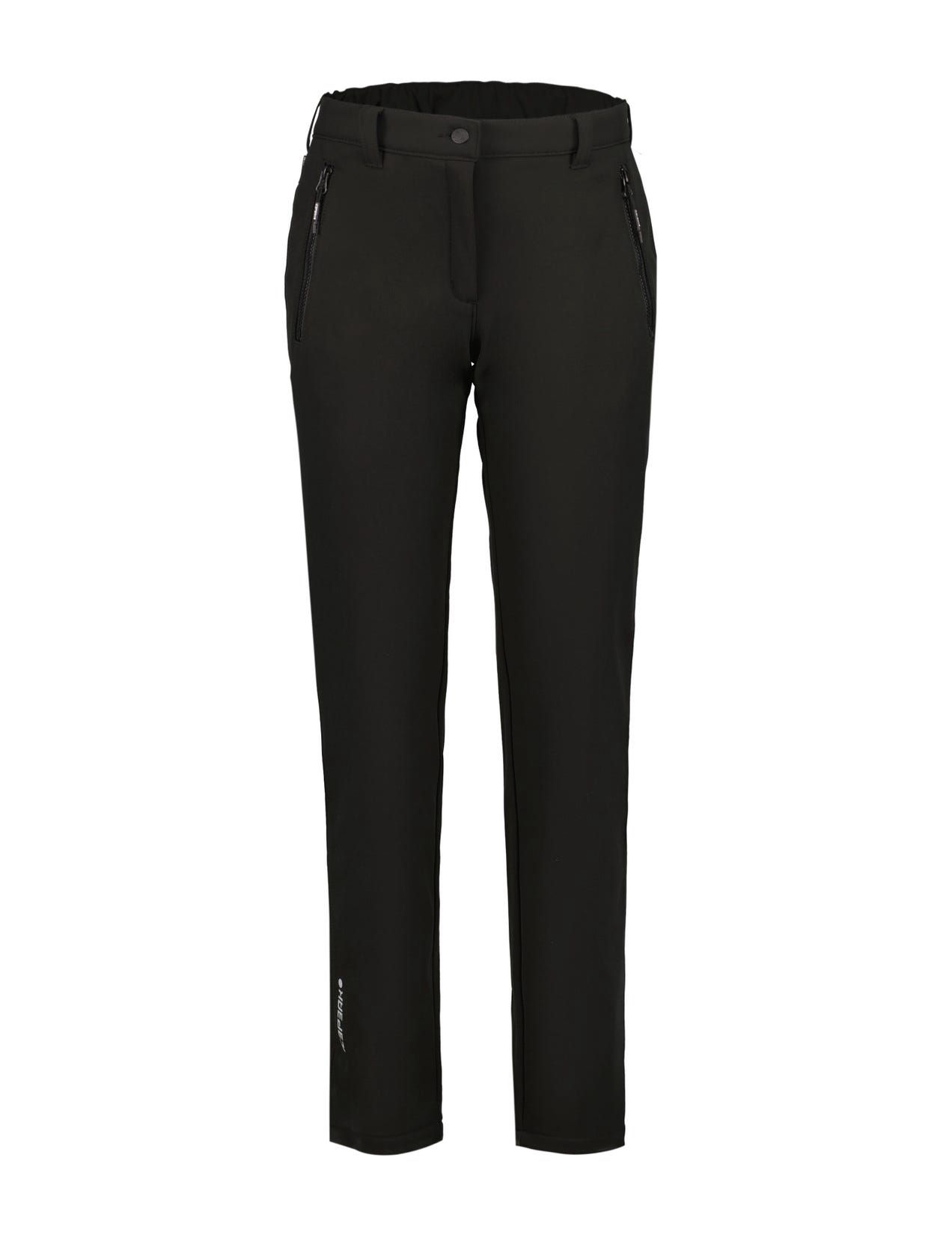 Black Women Icepeak Pompell Softshell Pants | USA-LBG268195