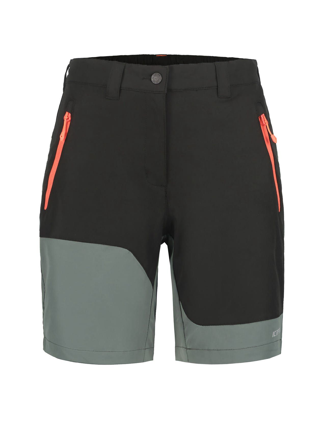 Black / Grey Women Icepeak Bastrop Shorts | USA-PGC269574