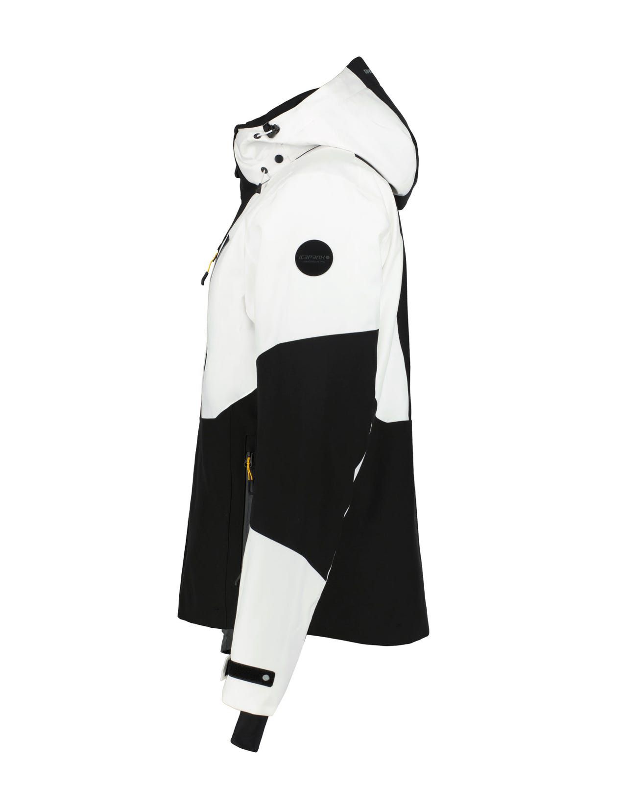 Black / White Men Icepeak Fircrest Ski Jacket | USA-HPQ283657