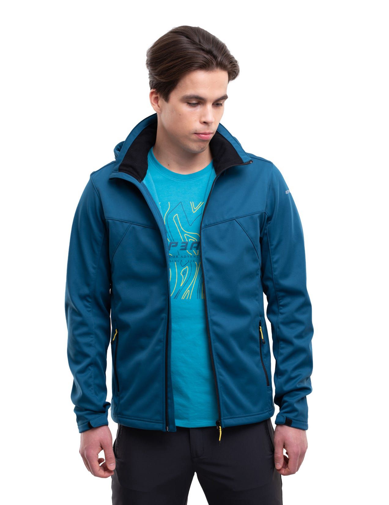 Blue Men Icepeak Biggs Light Softshell Jacket | USA-RXL280196