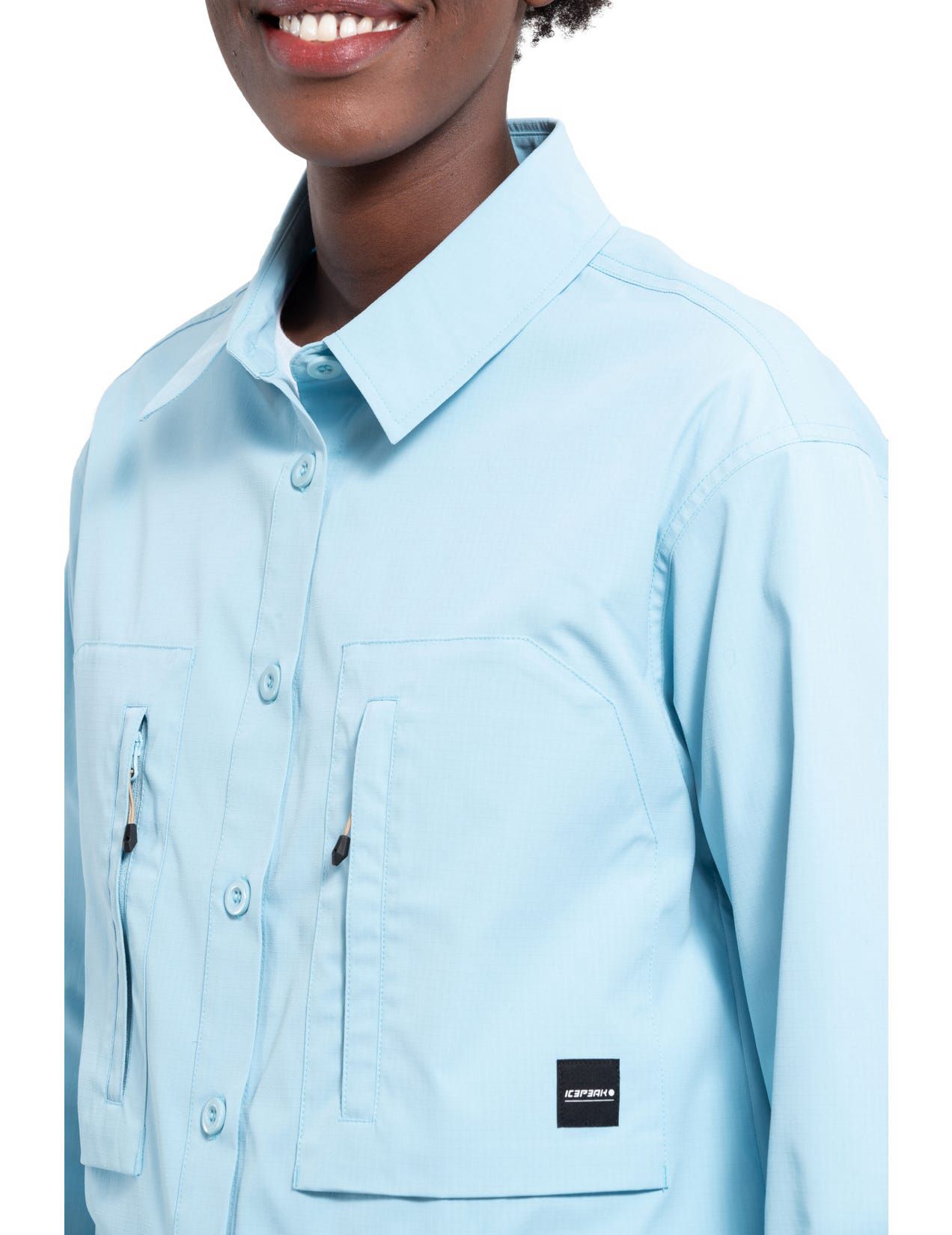 Blue Women Icepeak Moline Shirts | USA-UTP345689