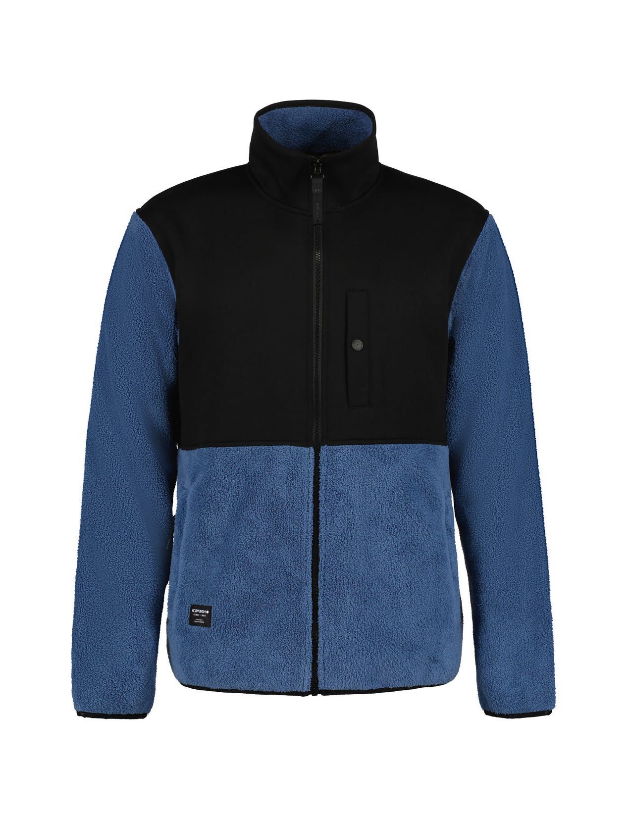 Blue / Black Men Icepeak Alford Fleece Midlayer Jacket | USA-DFR931825