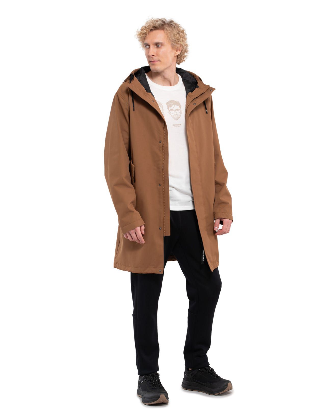 Brown Men Icepeak Addim Coat | USA-GTH763920