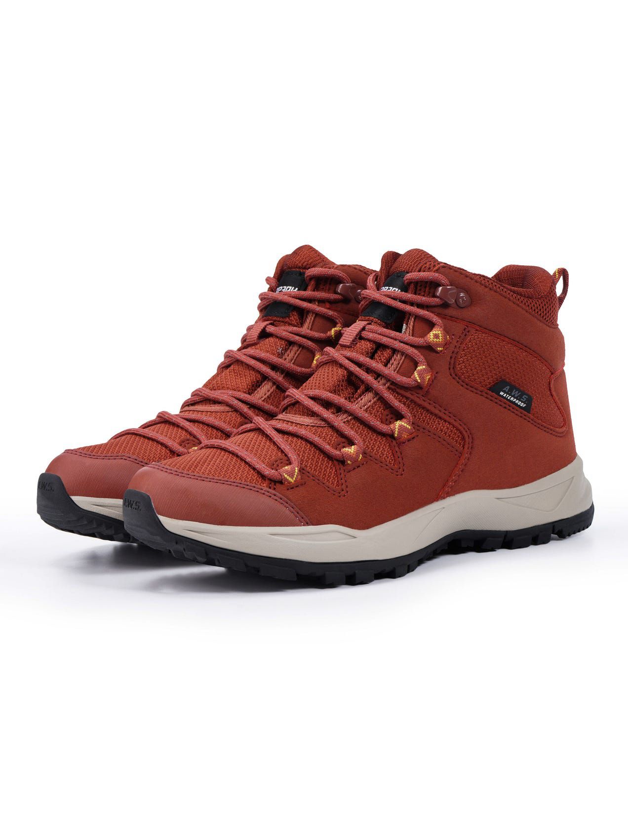 Brown Red Women Icepeak Ansio Mid-cut Hiking Boots | USA-DJO643801