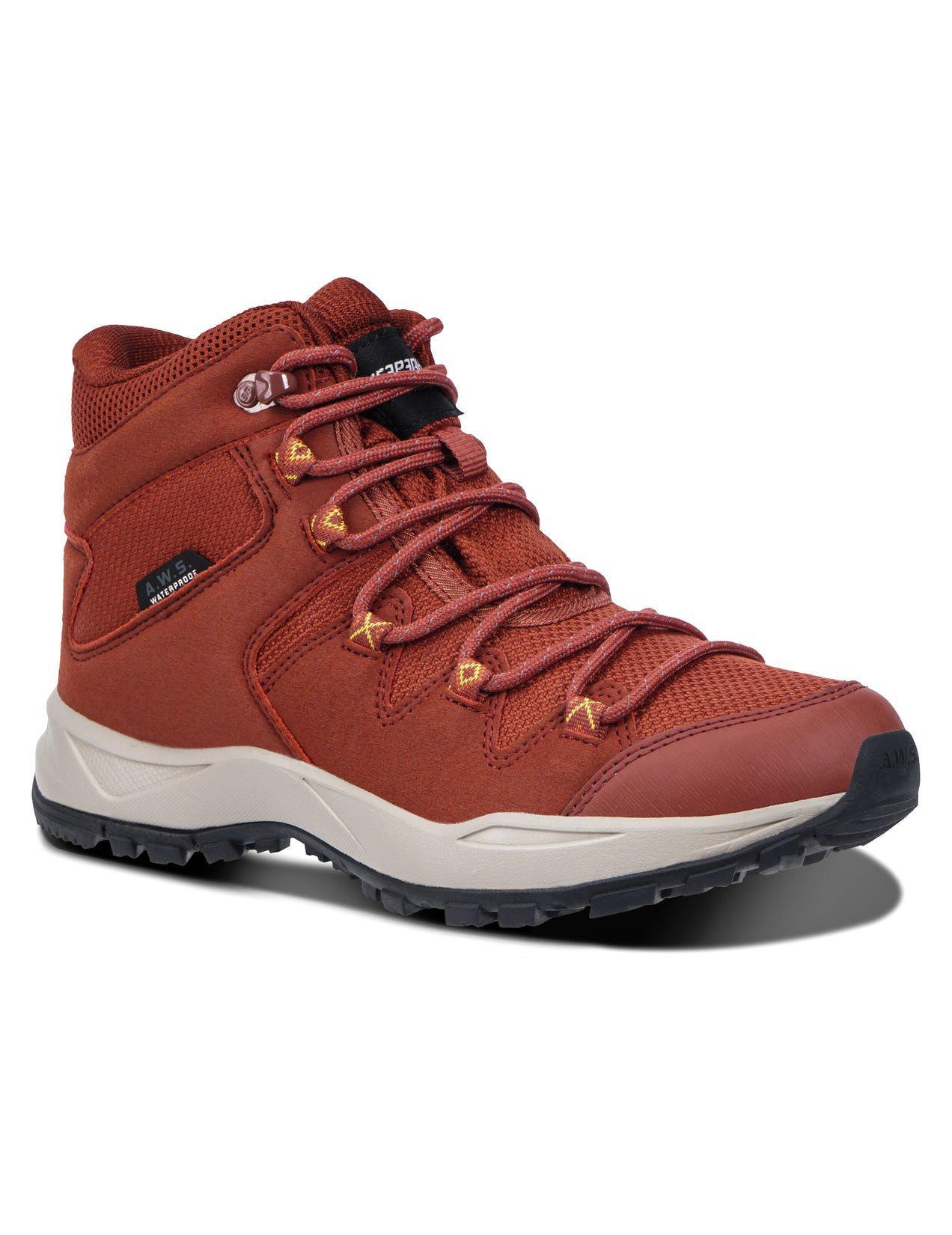 Brown Red Women Icepeak Ansio Mid-cut Hiking Boots | USA-DJO643801