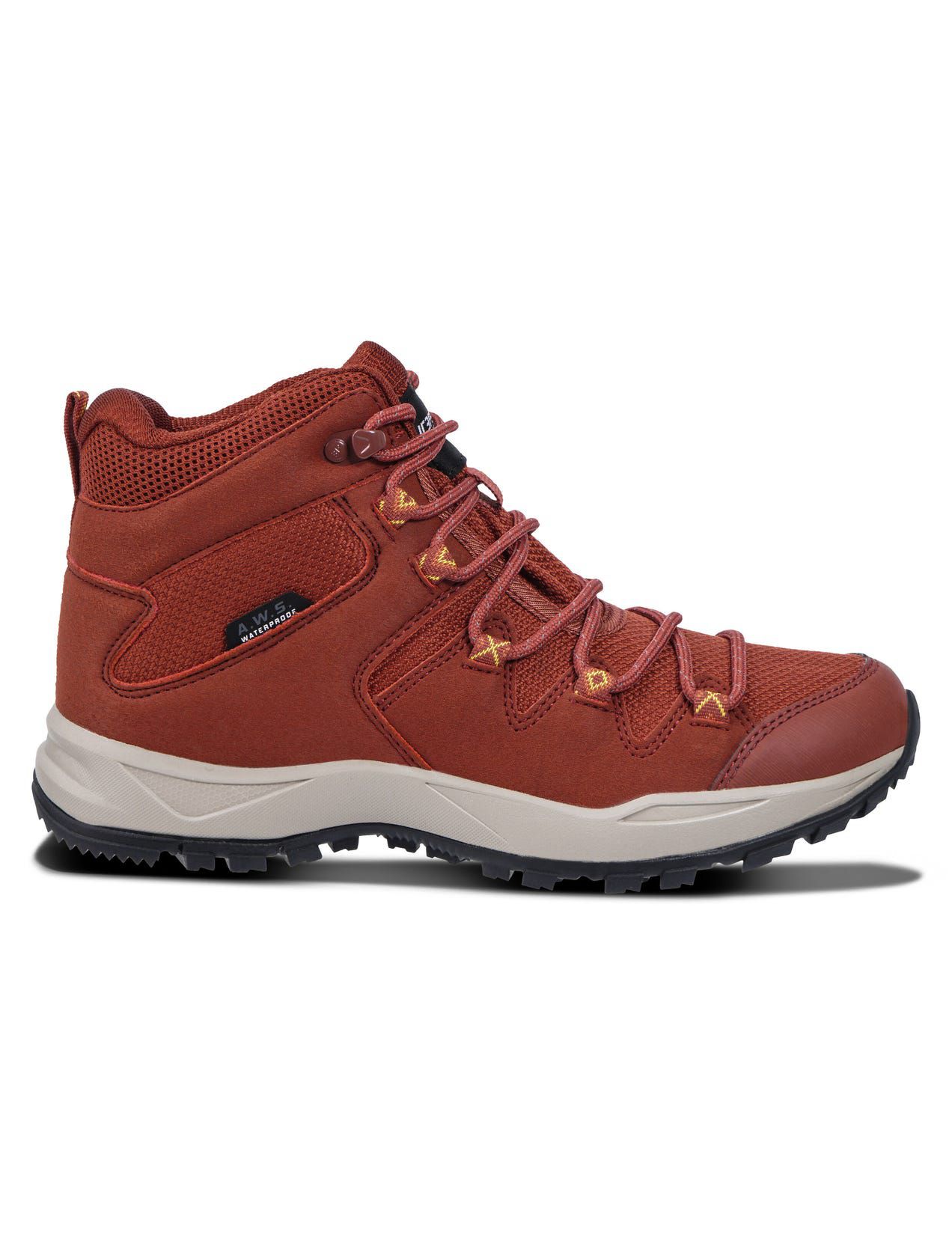 Brown Red Women Icepeak Ansio Mid-cut Hiking Boots | USA-DJO643801