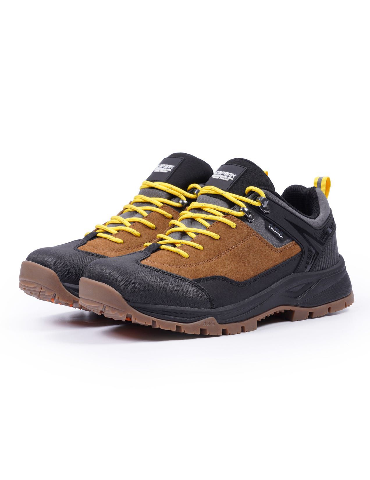 Brown / Black Men Icepeak Abai Low-cut Hiking Shoes | USA-CNH067843