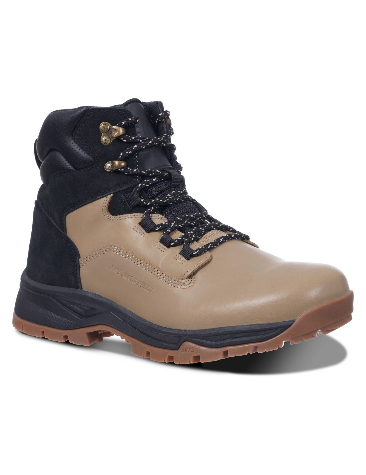 Brown / Black Men Icepeak Anabar Mid-cut Hiking Boots | USA-ECW523809