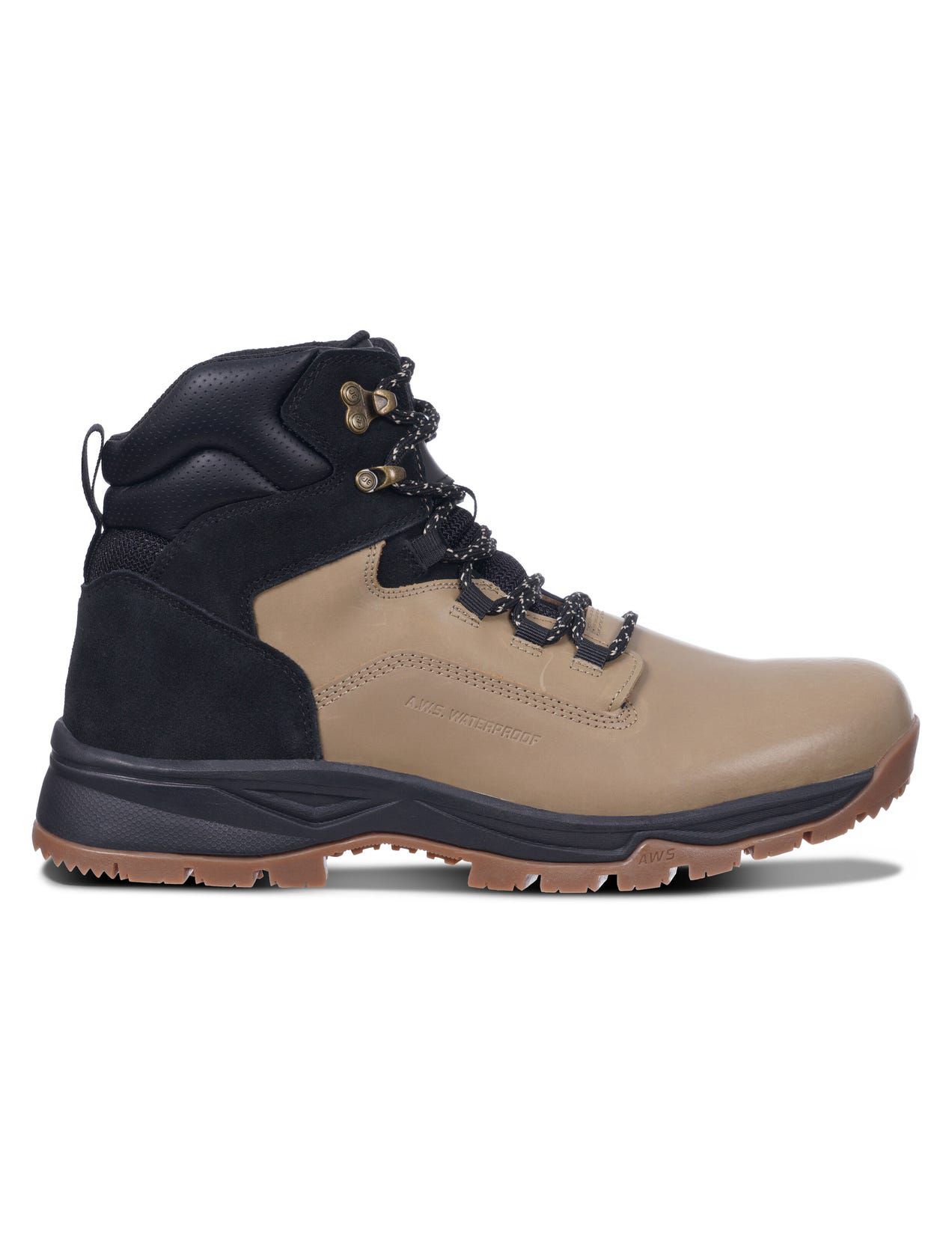 Brown / Black Men Icepeak Anabar Mid-cut Hiking Boots | USA-ECW523809