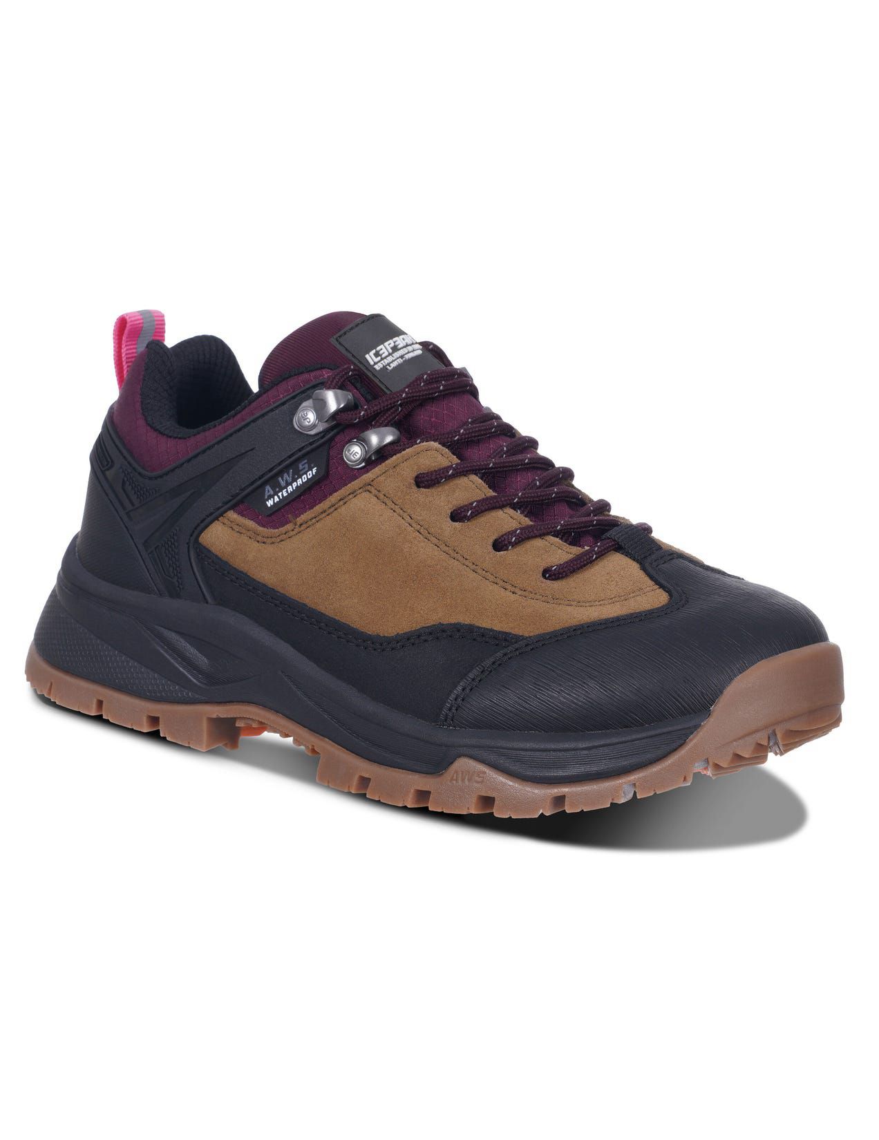 Brown / Black Women Icepeak Abai Low-cut Hiking Shoes | USA-CRT329104