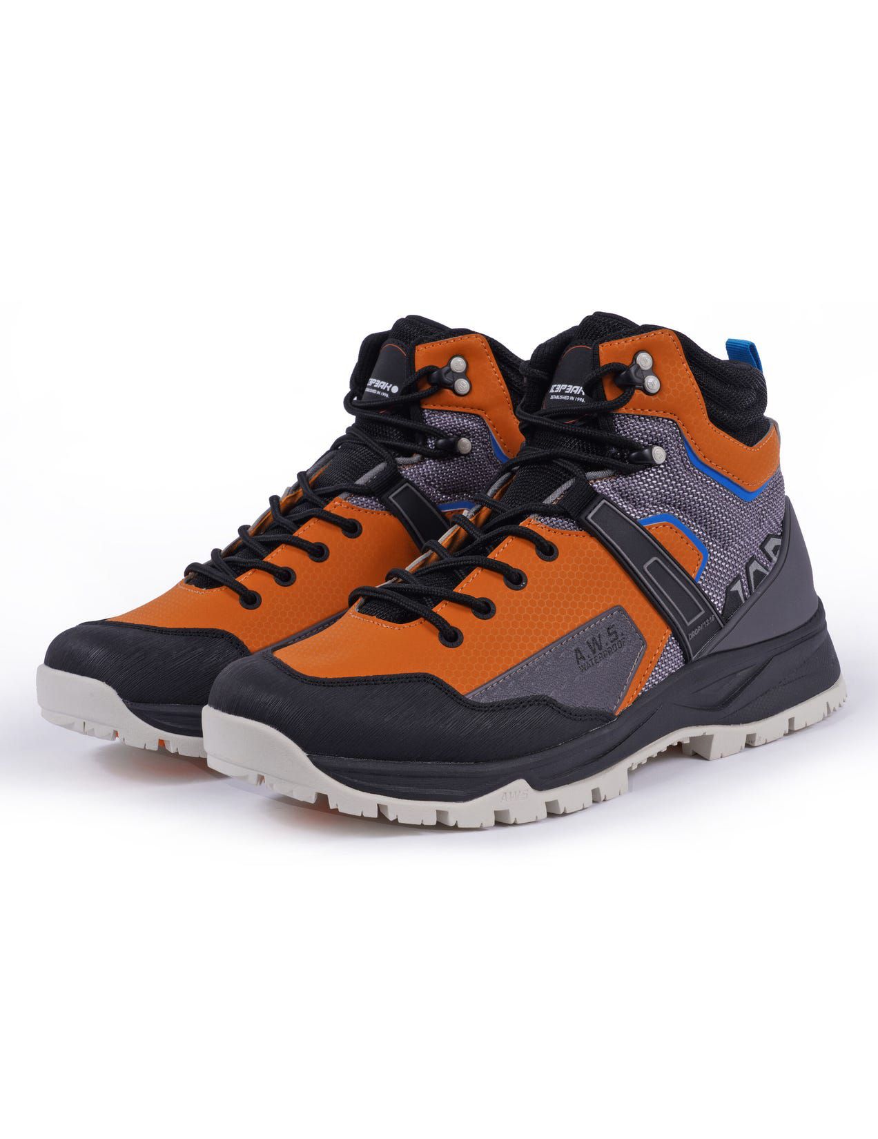 Brown / Dark Grey Men Icepeak Annig Outdoor Hiking Shoes | USA-TOF532940