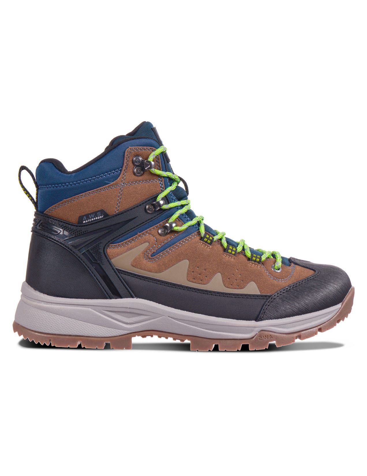 Brown / Dark Grey Men Icepeak Wynnes Mid-cut Hiking Boots | USA-NBW704391