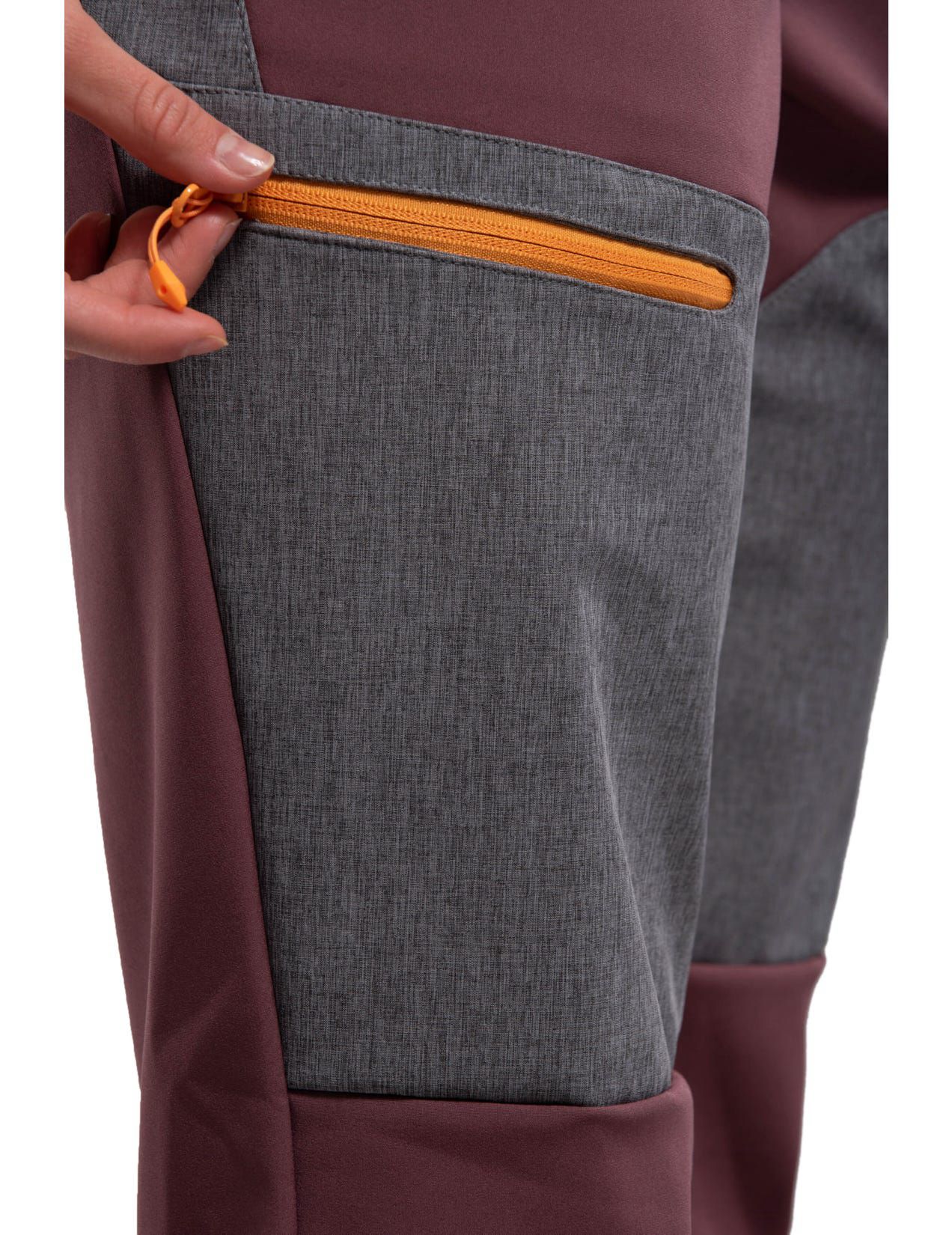 Brown / Grey Women Icepeak Barstow Softshell Pants | USA-FWY819257