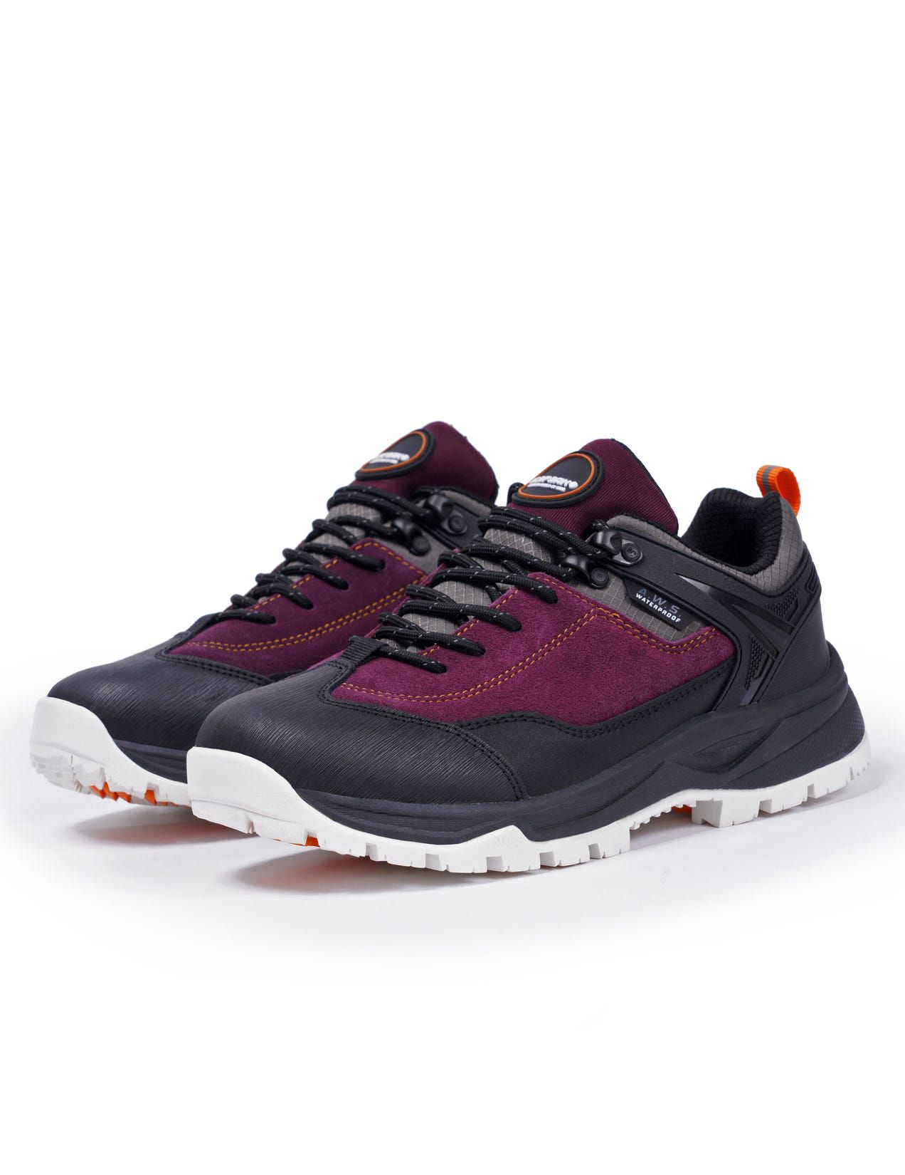 Burgundy / Black Women Icepeak Abai Low-cut Hiking Shoes | USA-GOU765921