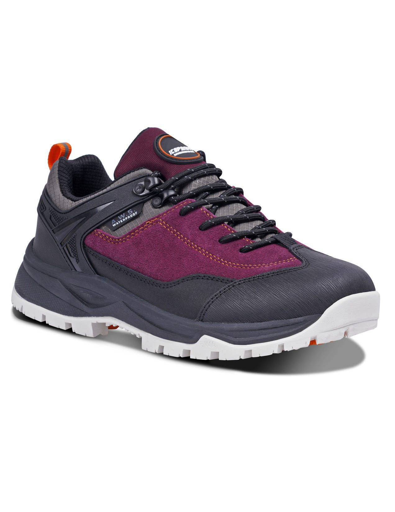 Burgundy / Black Women Icepeak Abai Low-cut Hiking Shoes | USA-GOU765921