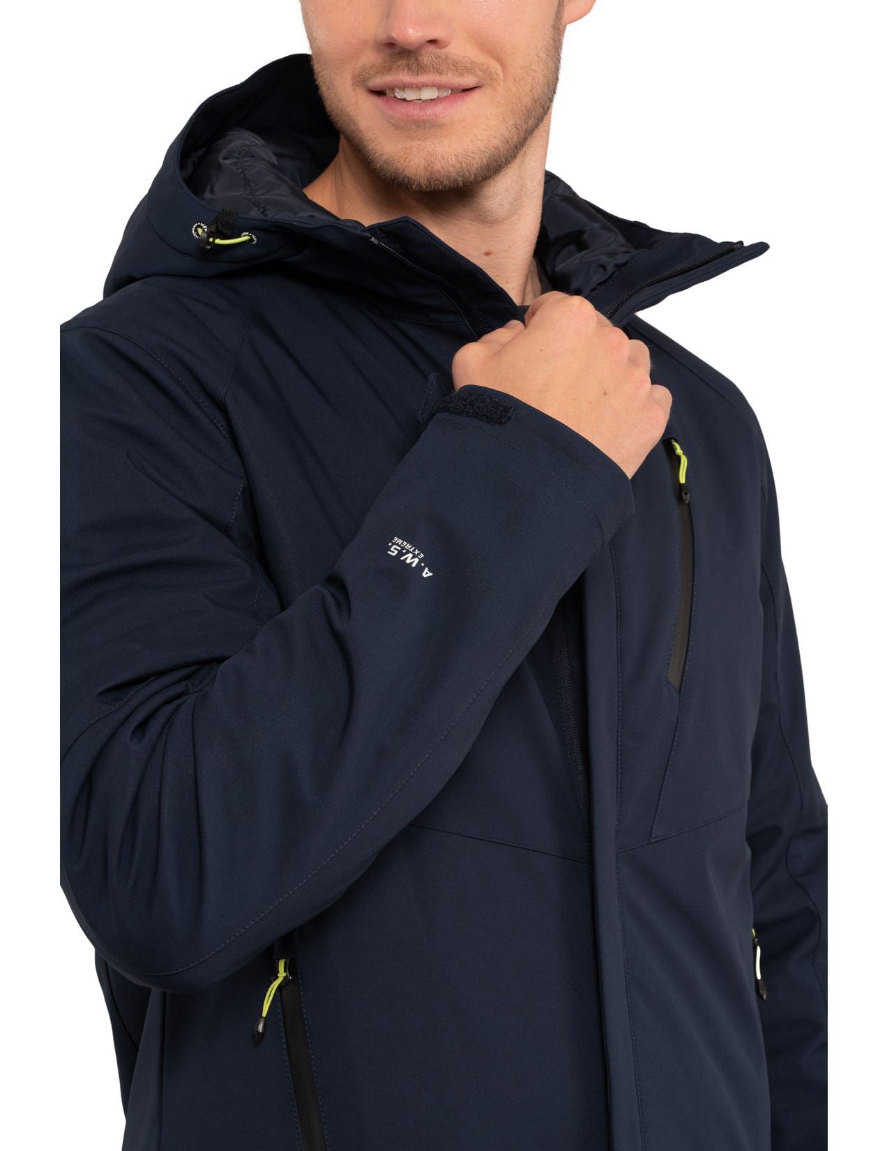 Dark Blue Men Icepeak Baraga Wadded Winter Jacket | USA-FLH619803