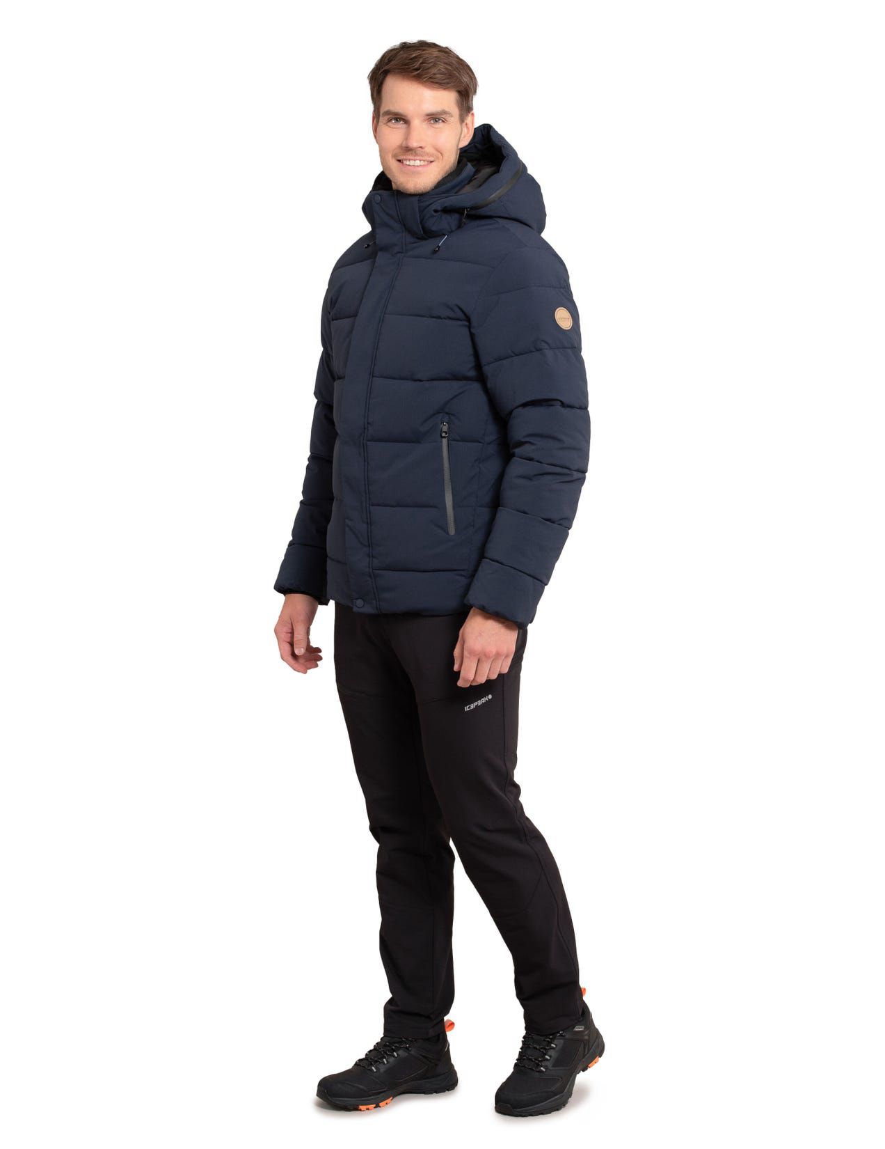 Dark Blue Men Icepeak Bixby Winter Jacket | USA-BZS329548