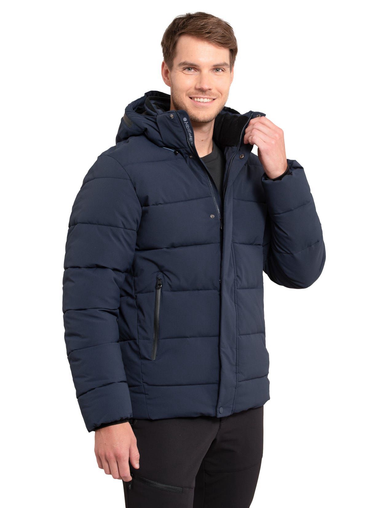 Dark Blue Men Icepeak Bixby Winter Jacket | USA-BZS329548