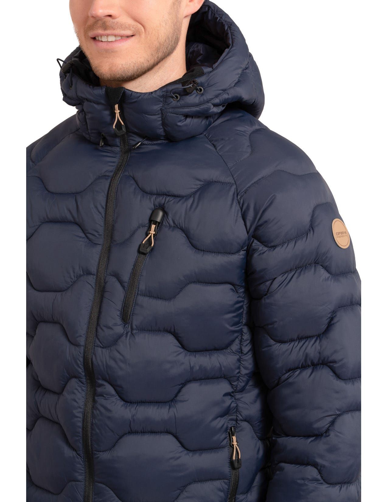 Dark Blue Men Icepeak Branch Winter Jacket | USA-JMA526094