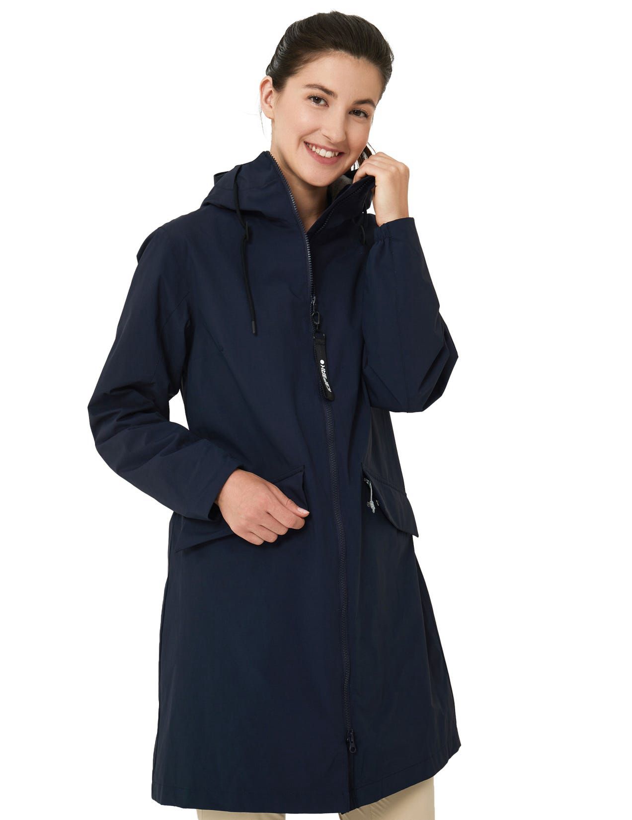 Dark Blue Women Icepeak Aalem Water-repellent Parka | USA-DXB237841