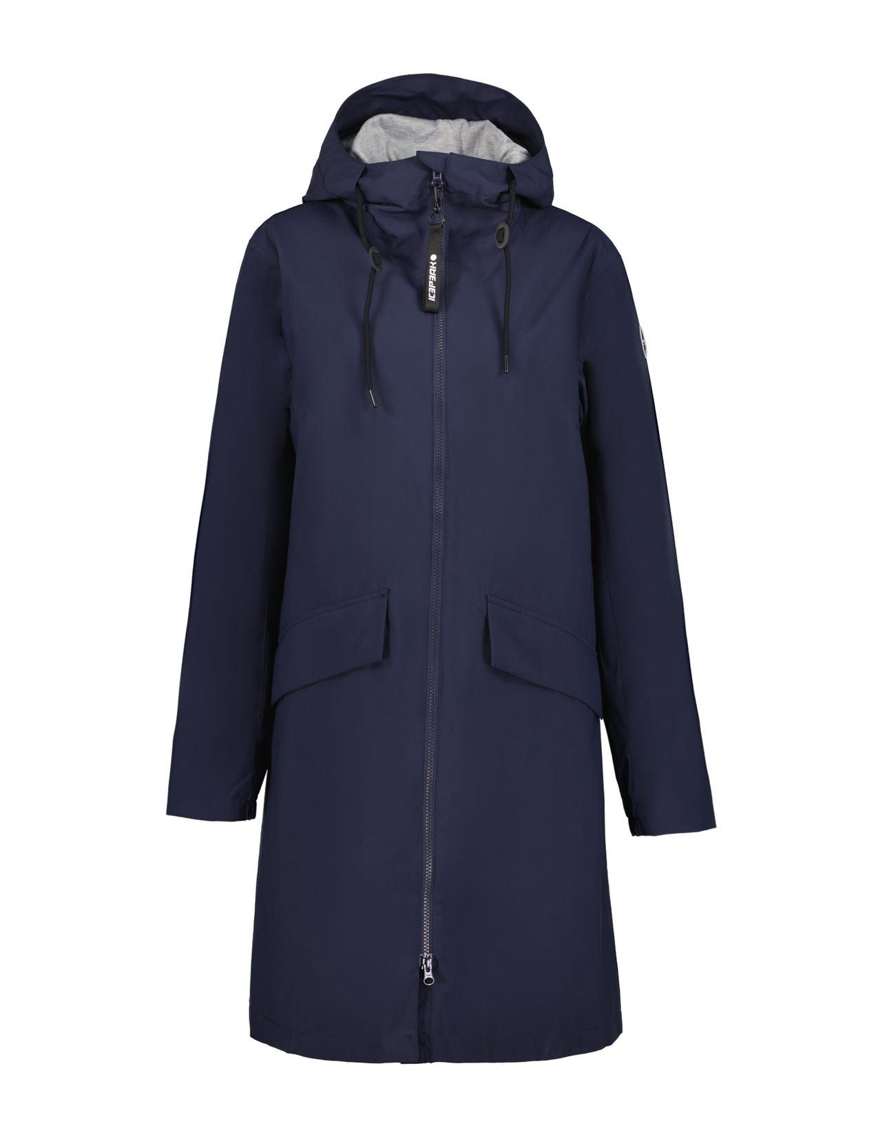 Dark Blue Women Icepeak Aalem Water-repellent Parka | USA-DXB237841