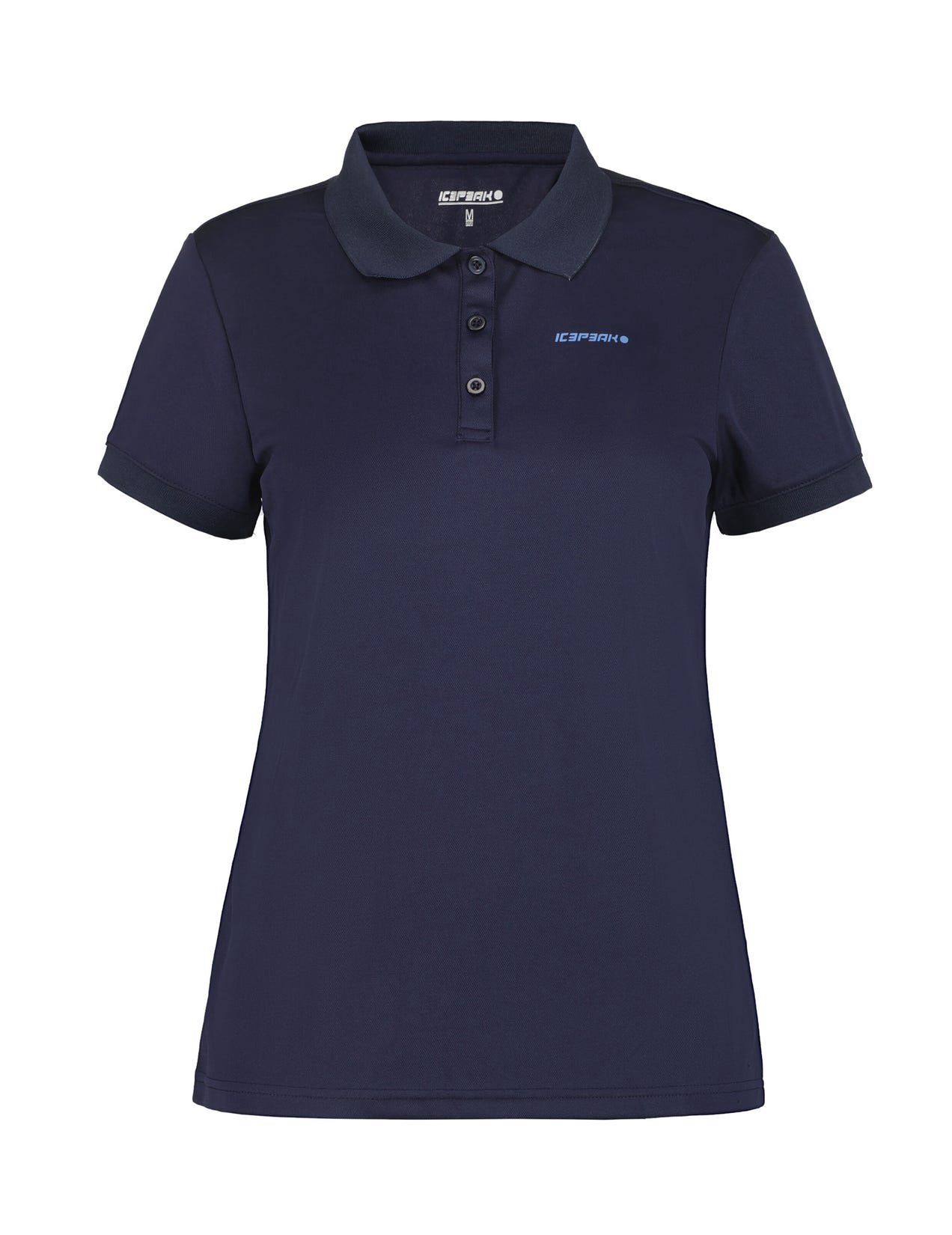 Dark Blue Women Icepeak Bayard Sporty Short-sleeved Polo Shirt | USA-KXS617032