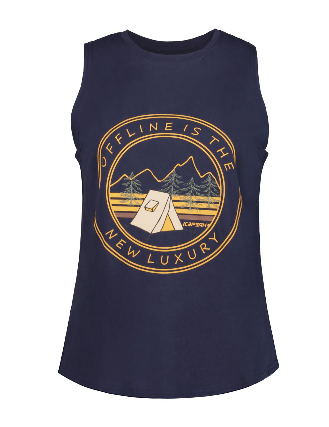 Dark Blue Women Icepeak Modale Tank Top | USA-XRF359428